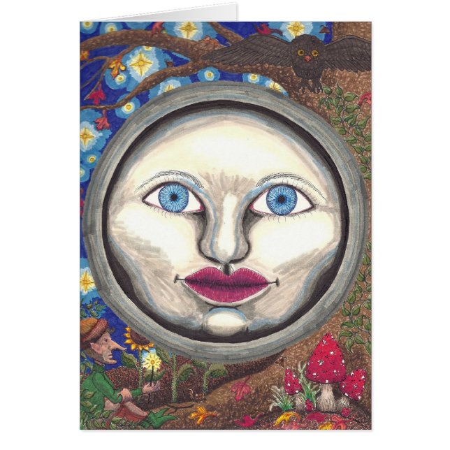 Underlandmåne Hälsningskort (Framsidan)