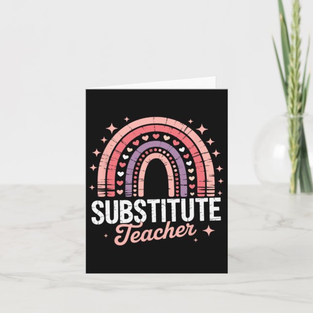 Underlärare Week Women Back to school Supportant T Kort (Framsida)