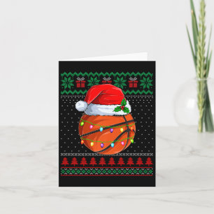 Underlig Basketball jul Ugly Sweater Hat Kort