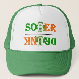 Underlig berusad sober St patrick's day Truckerkeps