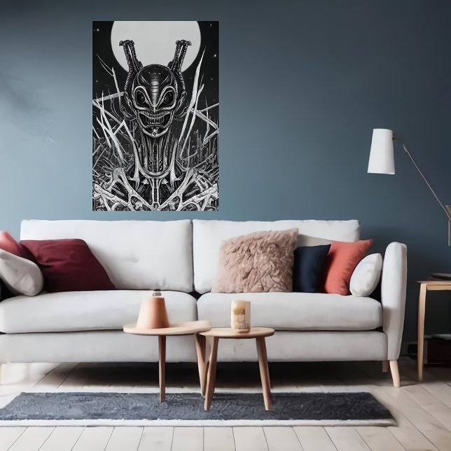 Underlig bisarr utlänning porträtt | AI Art Poster (Skapare uppladdad)