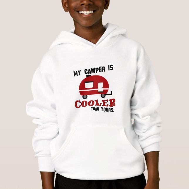 Underlig Camping Kids Sweatshirt T-shirt (Framsida)