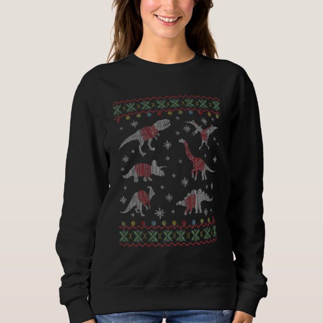 Underlig Dinosaurs Jul Vatten Vatten T Shirt (Framsida)