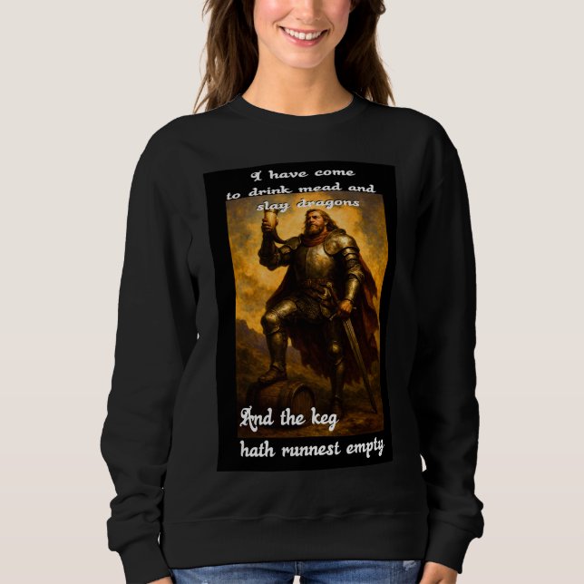 Underlig drakmjölet och humor fantasykonst t shirt (Framsida)