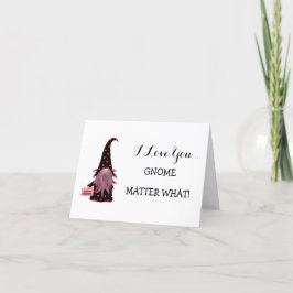Underlig gnome i kärlek du Valentine/-årsdagen Helgkort