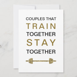 Underlig gym/fitness älskare valentine/årsdag kärl julkort