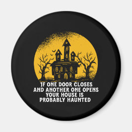 Underlig Halloween Haunted House-inspirationsoffer Magnet