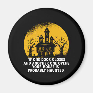 Underlig Halloween Haunted House-inspirationsoffer Magnet