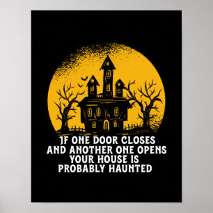 Underlig Halloween Haunted House-inspirationsoffer Poster