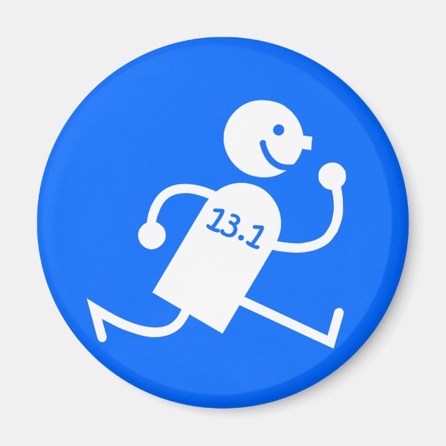 Underlig halv maraton magnet (Framsidan)