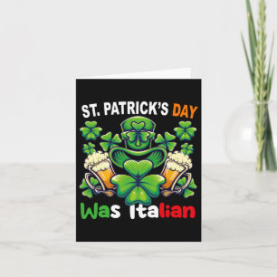 Underlig irländsk italiensk St patricks day Women Kort