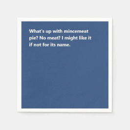 Underlig jul Paj Dikt Bold Blue Pappersservett