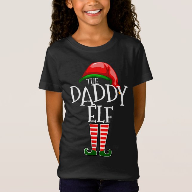 Underlig jul, pappa Elf Matching T Shirt (Framsida)