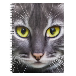 Underlig katt porträtt anteckningsbok