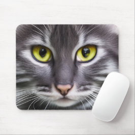 Underlig katt porträtt musmatta