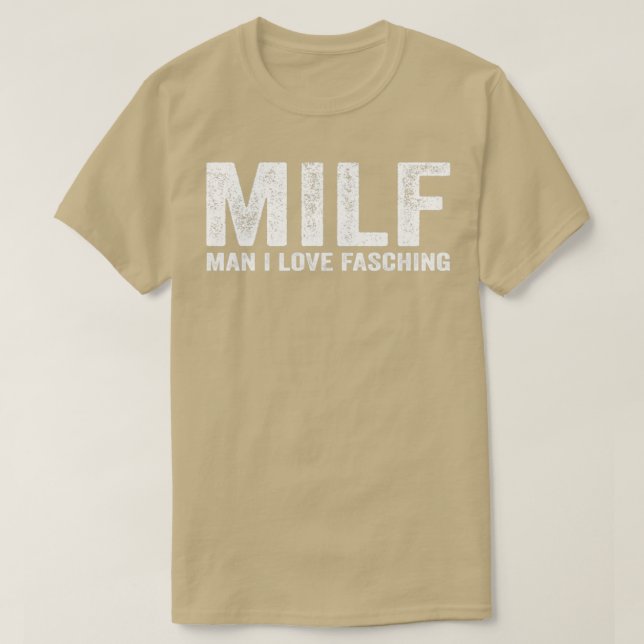 Underlig MILF MILF Man I Kärlek Fasching T Shirt (Design framsida)