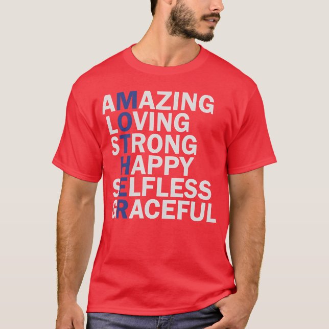 Underlig mor-dagflicka t shirt (Framsida)