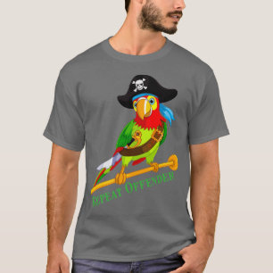 Underlig Parrot Pirat Repeat Offender T Shirt