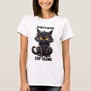 Underlig sarcasm ord art som talar katt t shirt