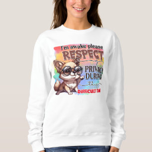 Underlig sarcasm vaken ord art hund t shirt