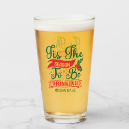 Underlig säsong som dricker julöl glaskopp