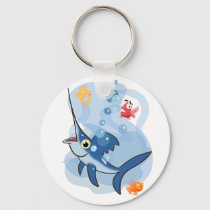Underlig svärdfisk nyckelring