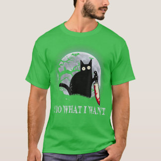 Underlig svart katt jag gör vad jag vill ha Cat Sc T Shirt
