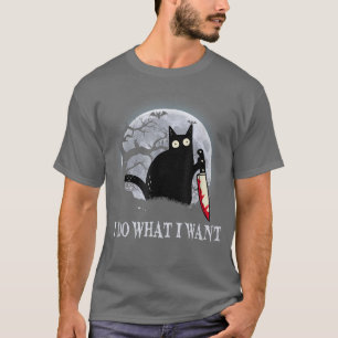 Underlig svart katt jag gör vad jag vill ha Cat Sc T Shirt