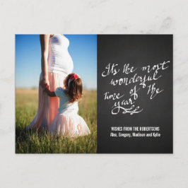 Underlig tid för årets skriptfoto i kalktavlan vykort