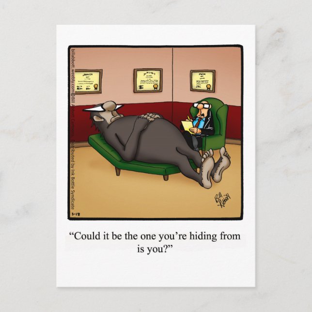 Underligt Big Foot Humor-vykort Vykort (Framsida)