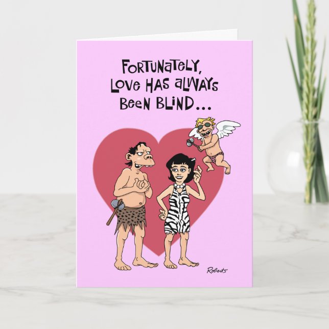 Underligt Cupid Valentine-hälsningskort Helgkort (Framsida)