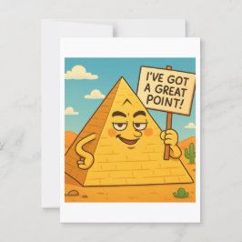 Underligt egyptiskt Pyramid Joke Postcard Vykort