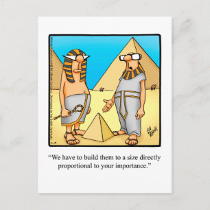 Underligt egyptiskt vykort Humor