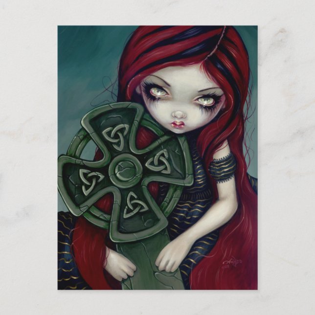 "Underligt ensam" vykort (Framsida)