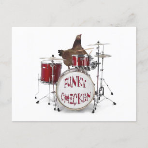 Underligt Funky-vykort för kyckling Vykort