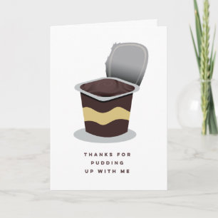 Underligt hälsningskort för Retro Pudding Teacher Kort