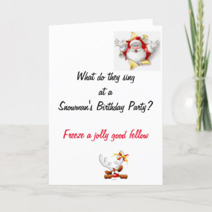 Underligt Joke-julkort för Pappa Kort