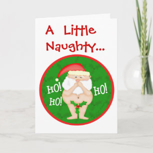 Underligt Naughty julkort Helgkort