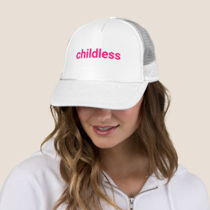 Underlös, minimalistisk typografi, lustig rosa keps