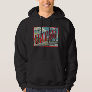 Undermarin Wyoming for USA Retro Postcard Hoodie
