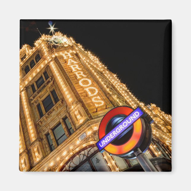 Undermarken vid Harrods Fridge Magnet (Framsidan)