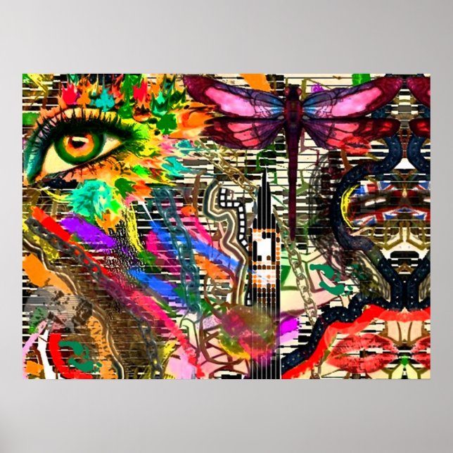 Undermedvetna Dreams Digital Collage by KEB Poster (Framsidan)