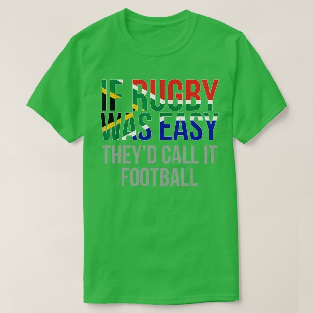 Undernyj South Afrika Rugby South African Rugby T Shirt (Design framsida)