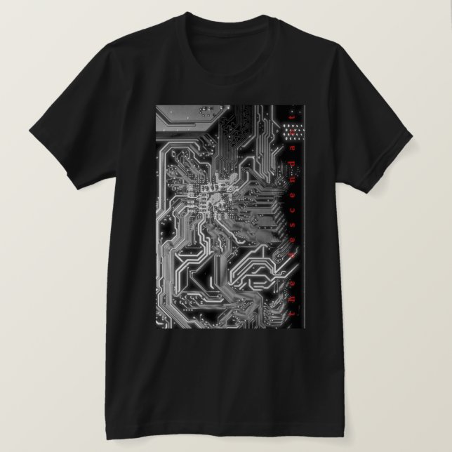 Underordnad Circuit Board Shirt T (Design framsida)