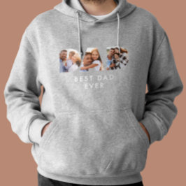 Underordnad gåva till flerfotomodern typografi i p hoodie