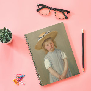 Underordnad i en straw Hat Mary Cassatt Anteckningsbok