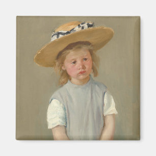 Underordnad i en straw Hat Mary Cassatt Magnet