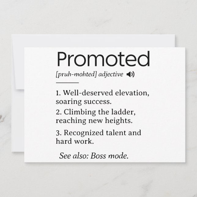 underordnad lustig definition av medarbetare julkort (Framsida)