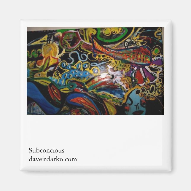 UNDERORDNAD: Subconciousdaveitdarko.com Magnet (Framsidan)