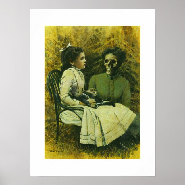 Underordnad Varg - utskrift av underordnad konst Poster (Framsidan)